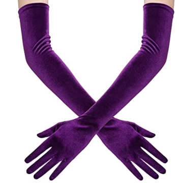 Elegant BABEYOND Velvet Long Opera Gloves for Parties