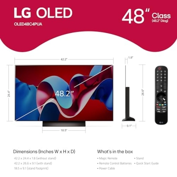 LG 48-Inch OLED evo Smart TV with Alexa Built-in 2024