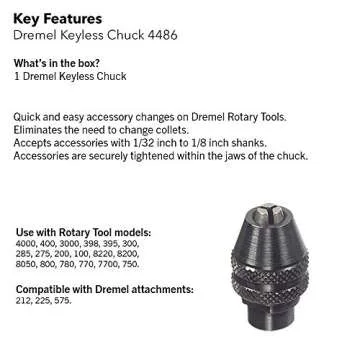Dremel Keyless Chuck for Effortless Tool Changes