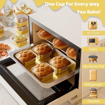40 Pack Mini Cake Pans with Lids for Easy Baking