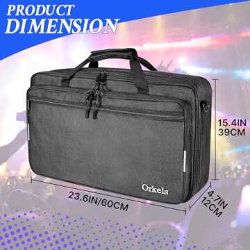 ORKELS DJ Controller Bag Case - Perfect for Popular DJ Controllers