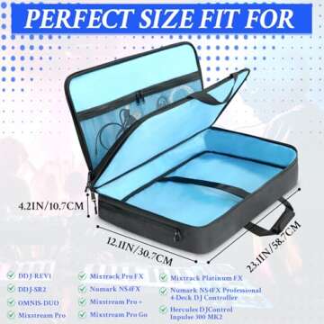ORKELS Spacious DJ Controller Bag for Easy Transportation