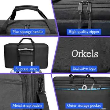 ORKELS Spacious DJ Controller Bag for Easy Transportation