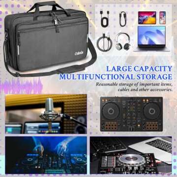 ORKELS Spacious DJ Controller Bag for Easy Transportation
