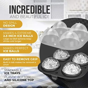 Chillz Ice Ball Maker - Create Perfectly Large Ice Balls