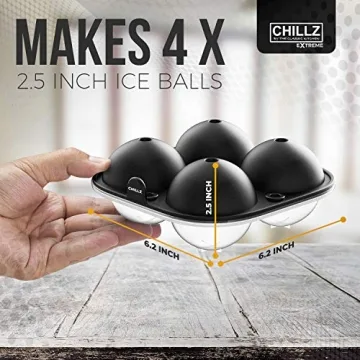 Chillz Ice Ball Maker - Create Perfectly Large Ice Balls