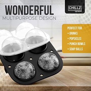 Chillz Ice Ball Maker - Create Perfectly Large Ice Balls
