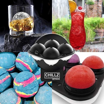 Chillz Ice Ball Maker - Create Perfectly Large Ice Balls