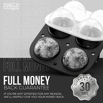 Chillz Ice Ball Maker - Create Perfectly Large Ice Balls