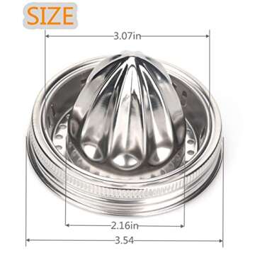 Stainless Steel Mason Jar Juicer Lid for Fresh Juice