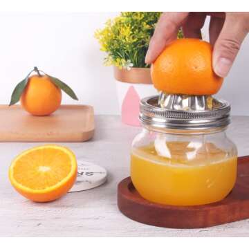 Stainless Steel Mason Jar Juicer Lid for Fresh Juice