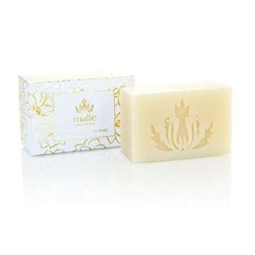 Malie Organics' Pikake Moistuirizing Luxe Cream Soap Bar with Coconut & Olive Oils and Cocoa Seed Butter. 4 Fl Oz.
