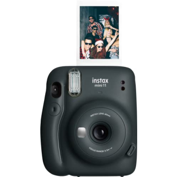 Fujifilm Instax Mini 11 Instant Camera in Charcoal Grey - Capture Memories Instantly!
