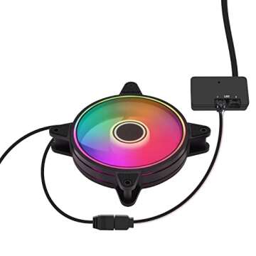 EZDIY-FAB Adapter Cable for Corsair Lighting Node Pro and for Corsair iCUE Commander PRO (hub is not Included), Smart RGB Lighting, Connect to Any 5V 3-Pin ARGB Devices (2 x 20cm)