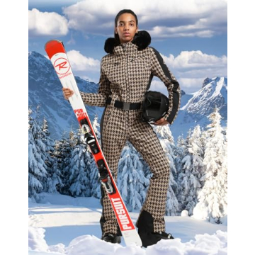 GSOU SNOW Women Ski Suit Stylish Warm Waterproof Winter