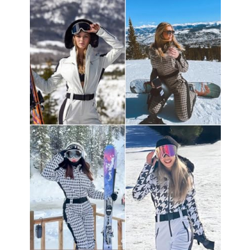 GSOU SNOW Women Ski Suit Stylish Warm Waterproof Winter