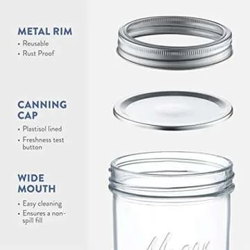 Paksh Novelty Mason Jars - Versatile Food Storage Solutions