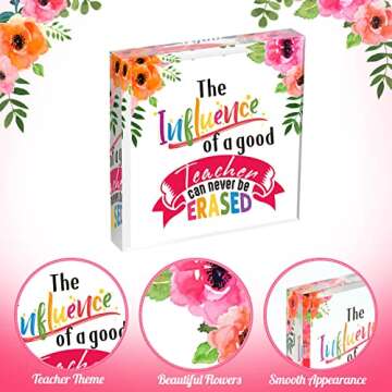 5 Pcs Christmas Teacher Appreciation Gifts Thank You Teacher Graduation Gifts Acrylic Decorative Sig...