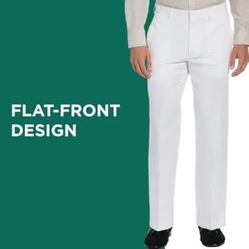 Cubavera Men's Flat Front Linen Blend Dress Pant (Waist Size 30-54 Big & Tall), Khaki, 36W x 32L