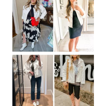 Stylish PUWEI Rivet Studded Denim Jacket for Women