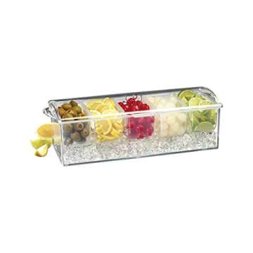 Prodyne Acrylic On-Ice Condiment Holder Clear Design