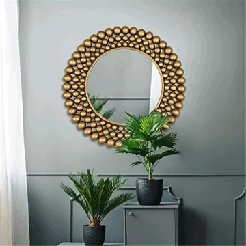 Elegant Antique Round Makeup Mirror for Any Room