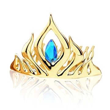 Jaasie Silver Heart Jewel Princess Crown Tiara for Kids