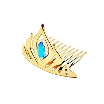 Jaasie Silver Heart Jewel Princess Crown Tiara for Kids