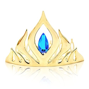 Jaasie Silver Heart Jewel Princess Crown Tiara for Kids