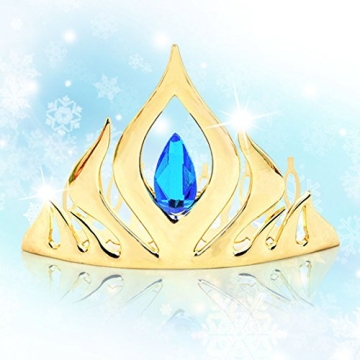 Jaasie Silver Heart Jewel Princess Crown Tiara for Kids