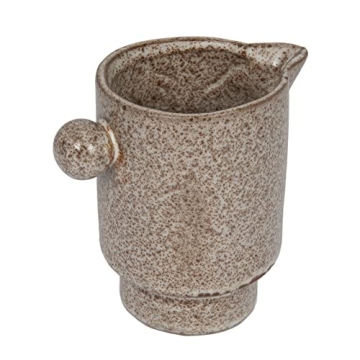 Creative Co-Op Modern Small Pitcher or Vase in Putty Brown