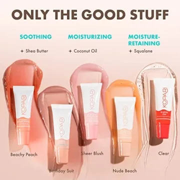 Kopari Coconut Lip Glossy Clear - Organic Hydrating Lip Gloss