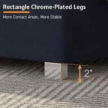 Jocisland King Size Bed Frame with 58" Tall Headboard, Velvet Upholstered Platform Bed with Channel Tufted Wingback Headboard and Plating Trim, No Box Spring Needed, Black