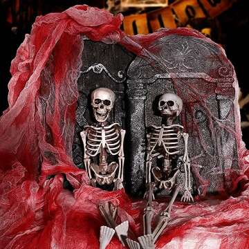 ZYP Halloween Blood Red Creepy Cloth 410 x 80 Creepy Gauze Cloth Scary Halloween Decoration for Outdoor Yard Home Wall Decorations