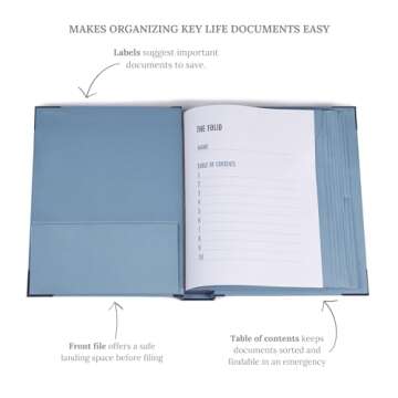 Savor | The Original in Case I Go Missing Binder | Viral TikTok File Folio for All True-Crime Obsessed and Their Loved Ones to Record Key Personal Information or Prepare for Estate and Emergencies
