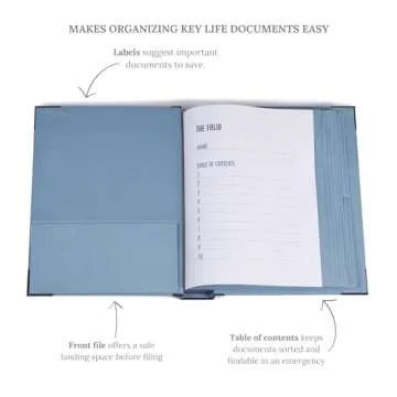 Savor | The Original in Case I Go Missing Binder | Viral TikTok File Folio for All True-Crime Obsessed and Their Loved Ones to Record Key Personal Information or Prepare for Estate and Emergencies