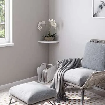 Ballucci Premium White Floating Corner Shelf - 12 x 12