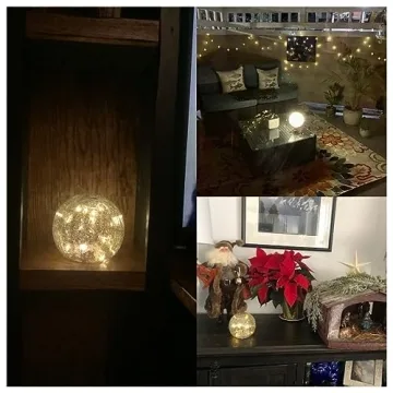 Stunning Mercury Crackle LED Glass Globe Lamp for Every Occasion