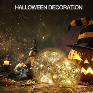 Stunning Mercury Crackle LED Glass Globe Lamp for Every Occasion