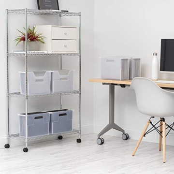 IRIS Desktop File Box, 6 Pack, Medium, Clear