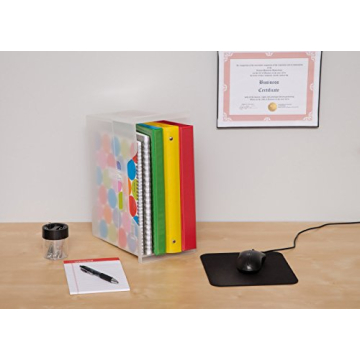 IRIS Desktop File Box, 6 Pack, Medium, Clear