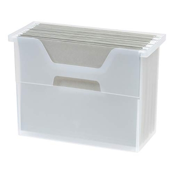 IRIS Desktop File Box, 6 Pack, Medium, Clear