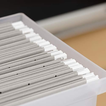 IRIS Desktop File Box, 6 Pack, Medium, Clear