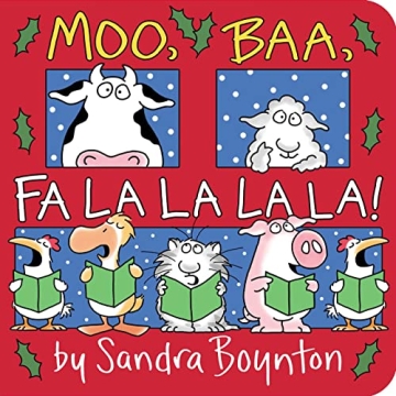 Festive Board Book Moo Baa Fa La La La La for Toddlers