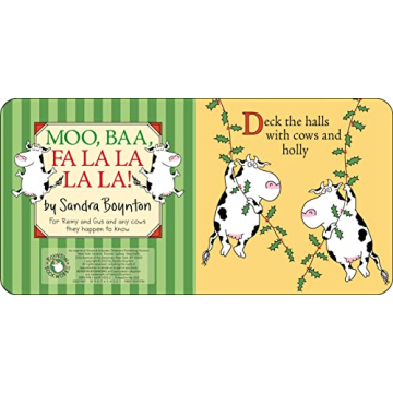 Festive Board Book Moo Baa Fa La La La La for Toddlers