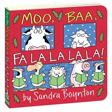 Festive Board Book Moo Baa Fa La La La La for Toddlers