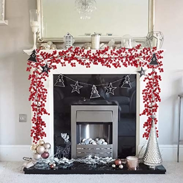 Artiflr 6FT Christmas Berry Garland for Festive Decor