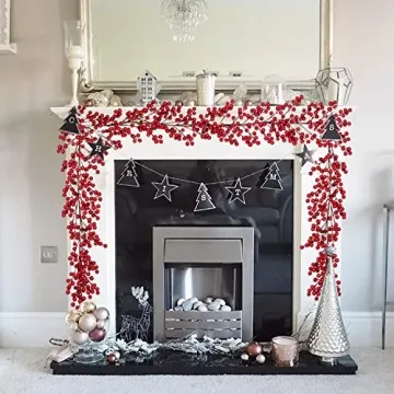 Artiflr 6FT Christmas Berry Garland for Festive Decor