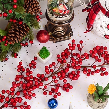 Artiflr 6FT Christmas Berry Garland for Festive Decor