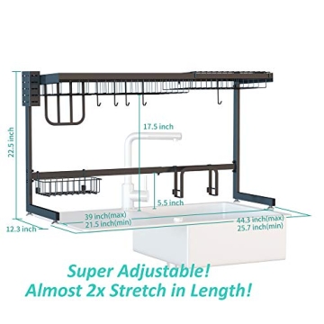 KUFA Over Sink Dish Drying Rack for Kitchen Organization